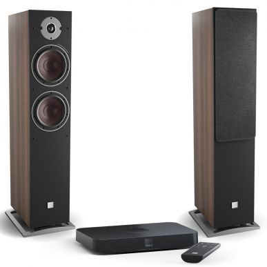 Активная напольная акустика Dali Oberon 7 C Dark Walnut + Sound Hub Compact